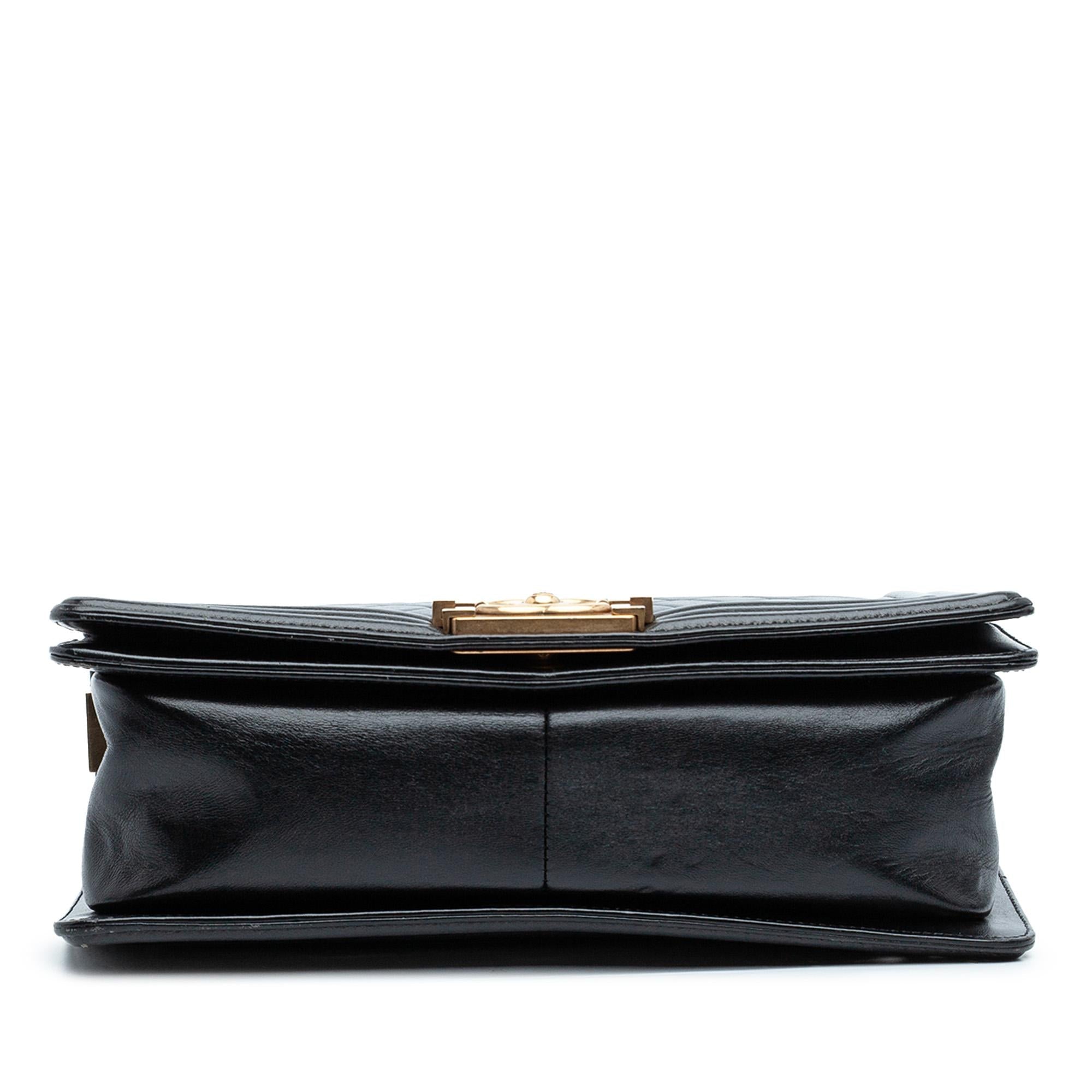 Chanel Old Medium Quilted Lambskin Boy Flap