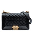 Chanel Old Medium Quilted Lambskin Boy Flap
