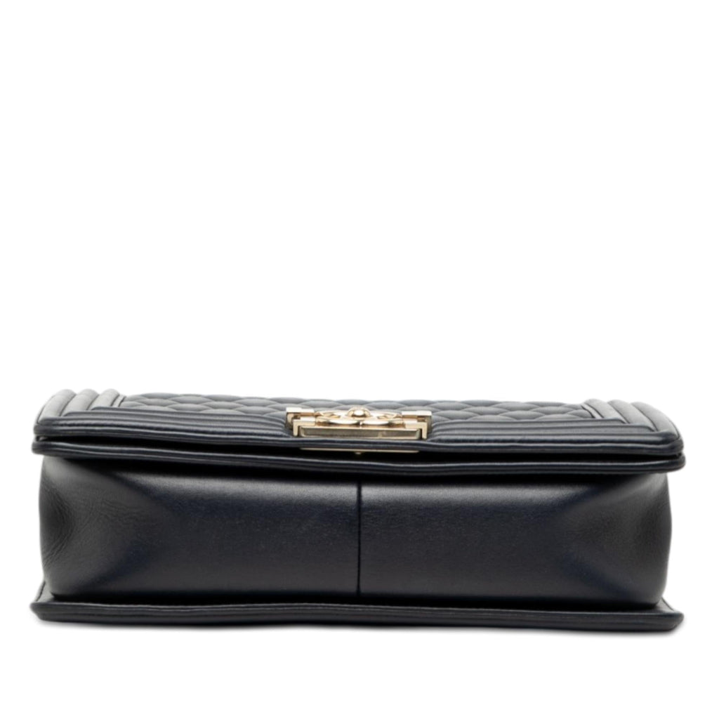 Chanel Old Medium Quilted Lambskin Boy Flap