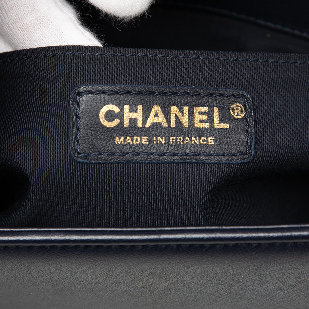 Chanel Old Medium Quilted Lambskin Boy Flap