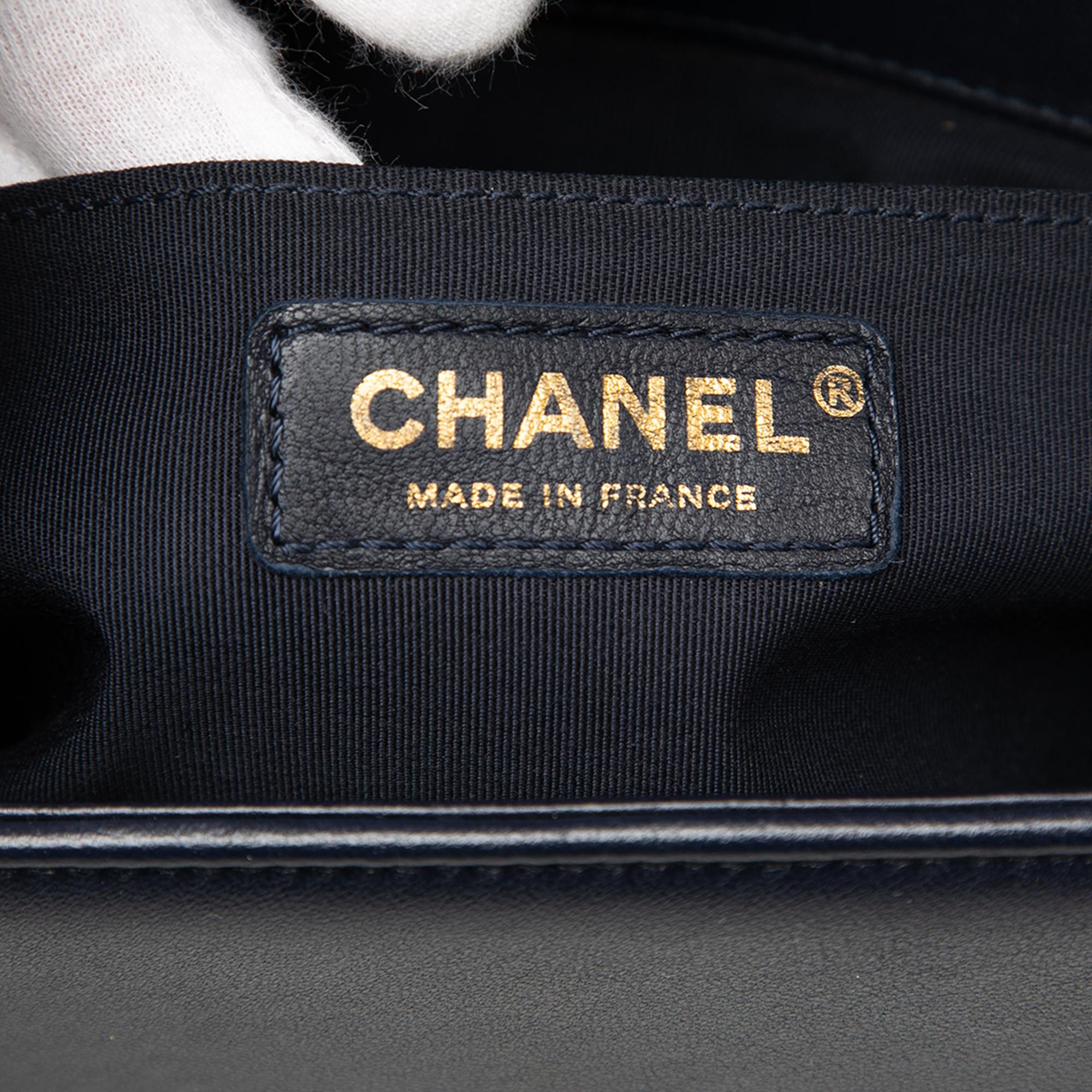 Chanel Old Medium Quilted Lambskin Boy Flap