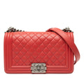 Chanel Old Medium Quilted Lambskin Boy Flap