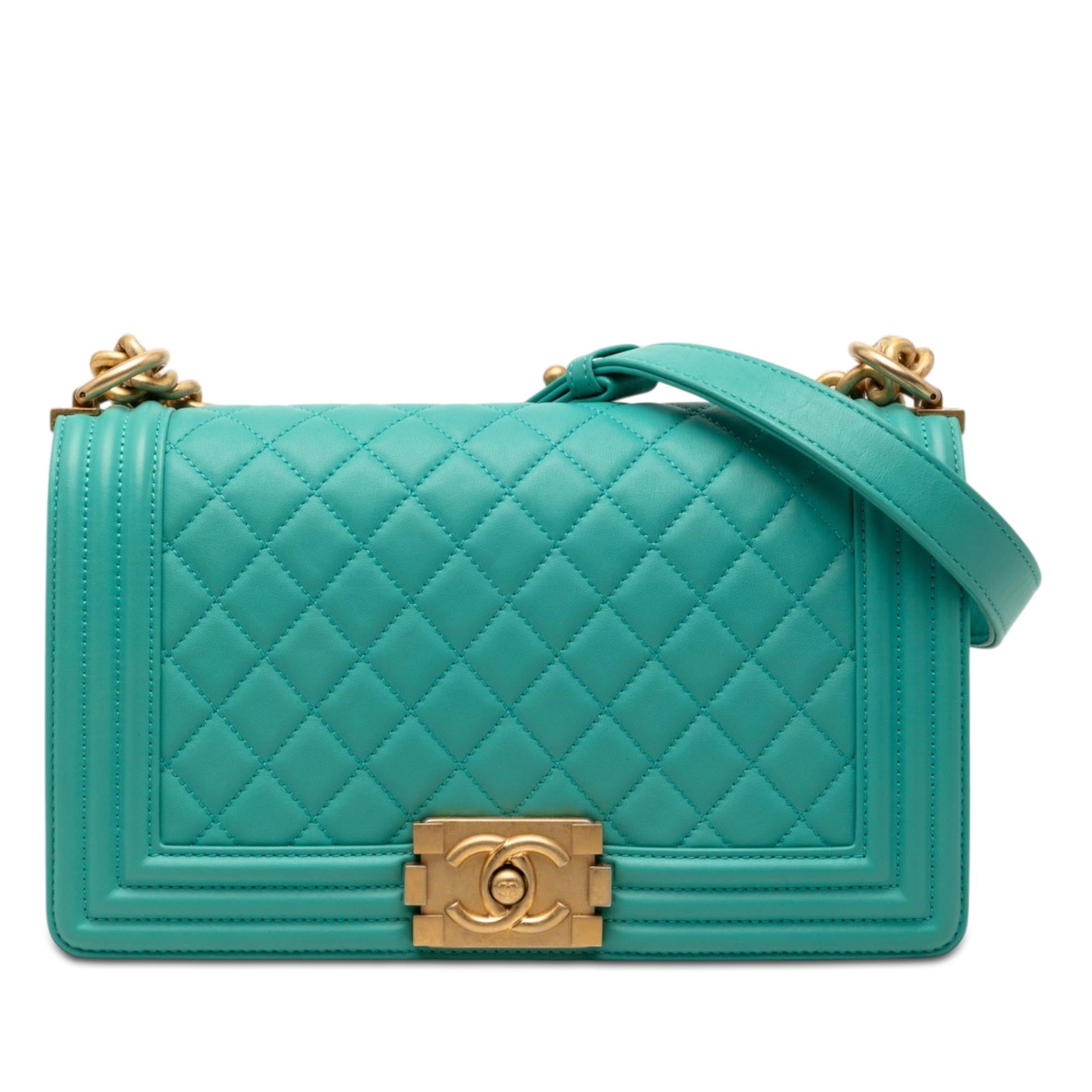 Chanel Old Medium Quilted Lambskin Boy Flap