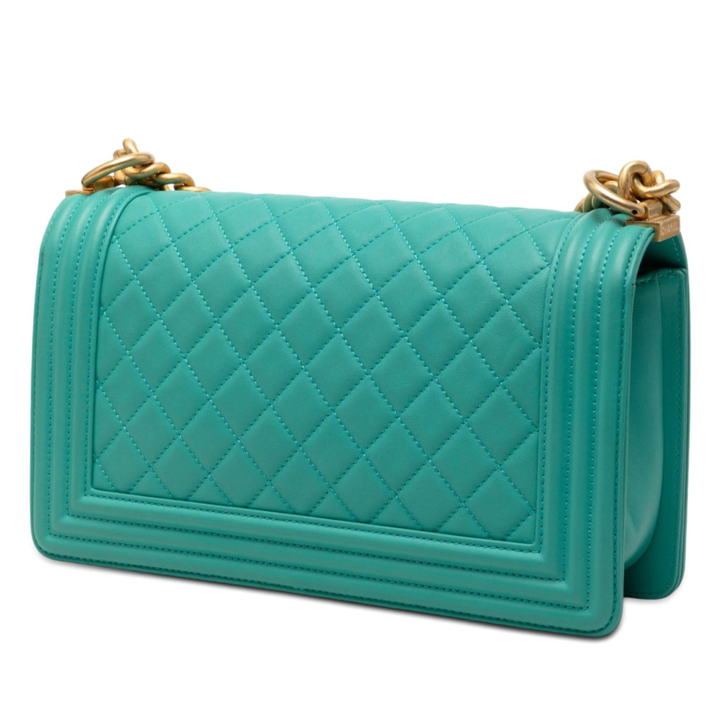Chanel Old Medium Quilted Lambskin Boy Flap