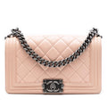 Chanel Old Medium Quilted Lambskin Boy Flap