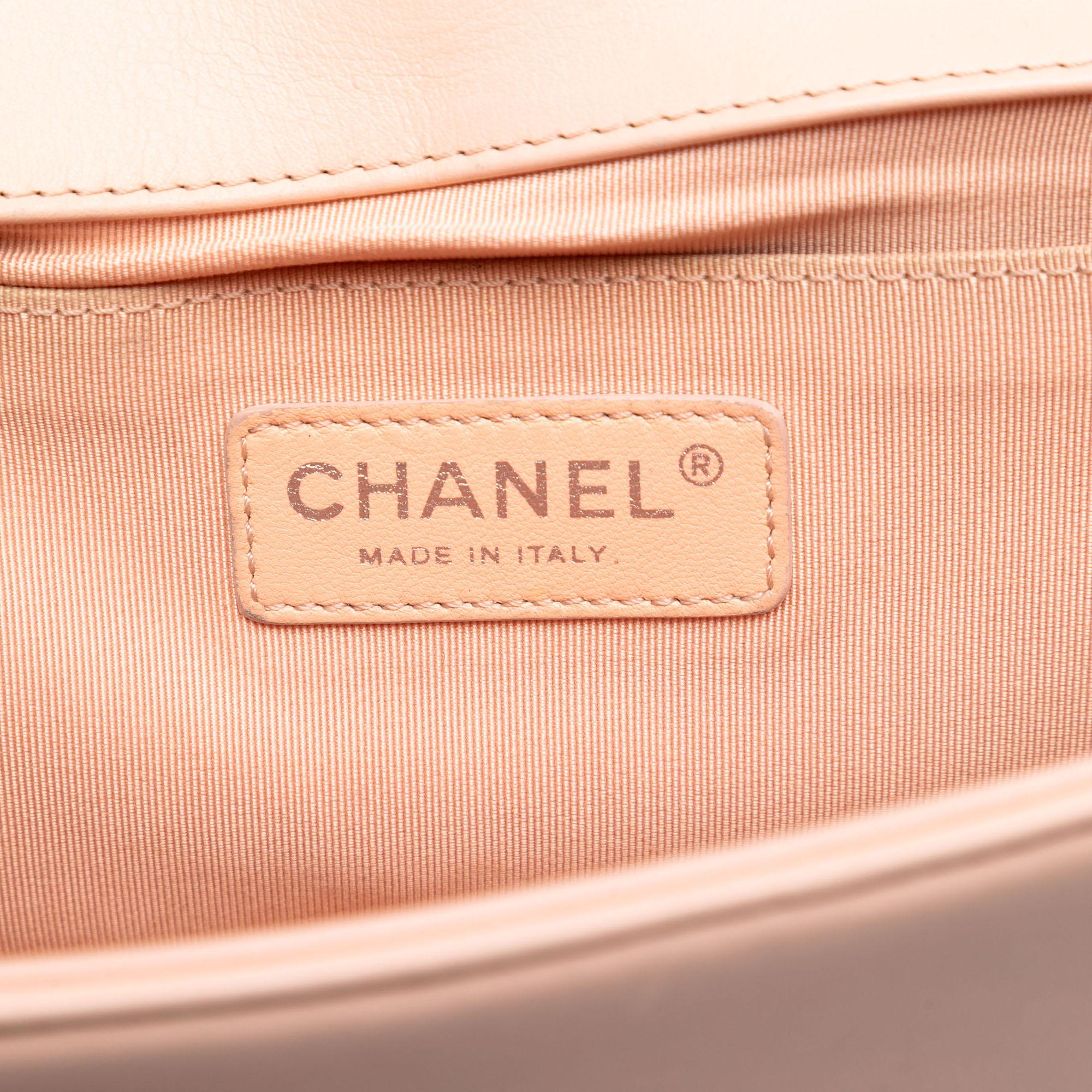 Chanel Old Medium Quilted Lambskin Boy Flap