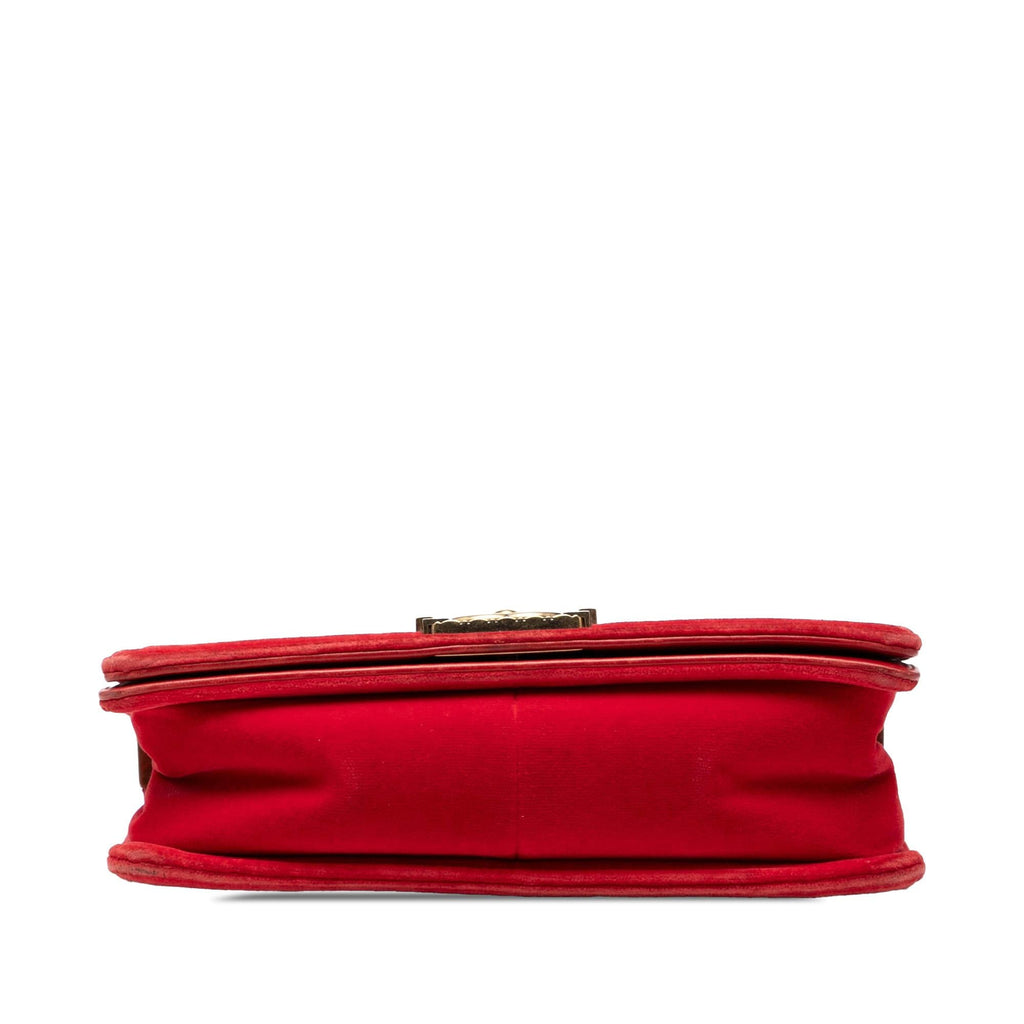 Chanel Old Medium Quilted Tweed and Velvet Boy Flap