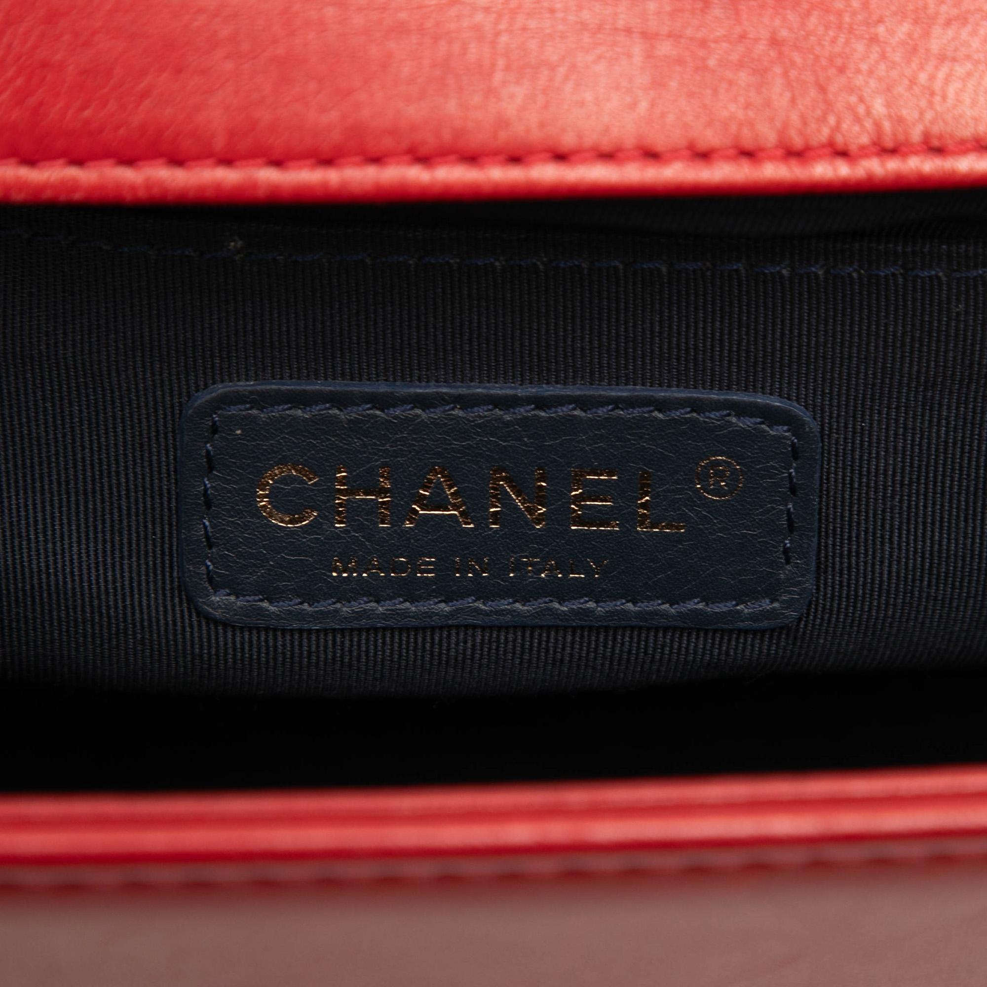 Chanel Old Medium Quilted Tweed and Velvet Boy Flap