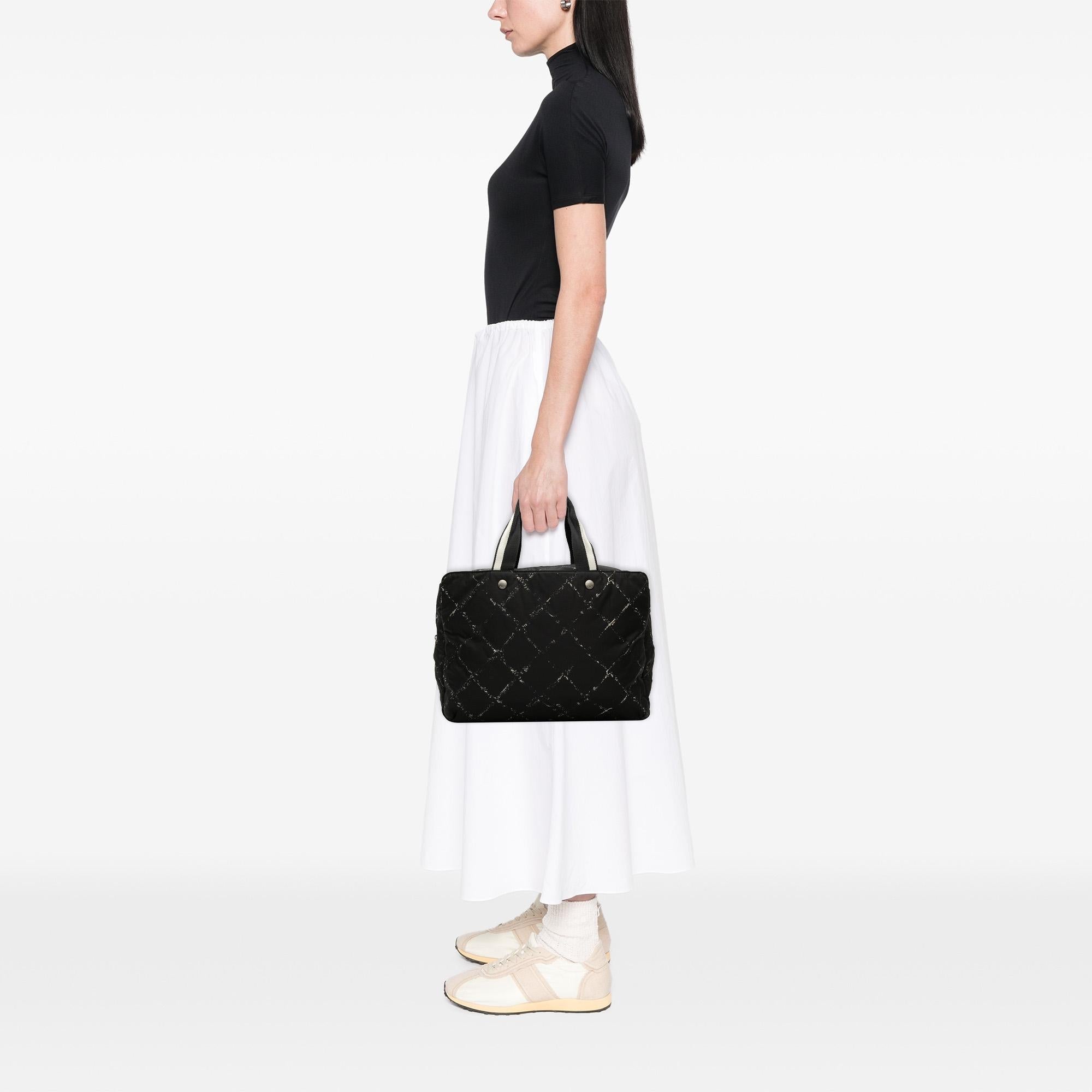 Chanel Old Travel Line Nylon Handbag