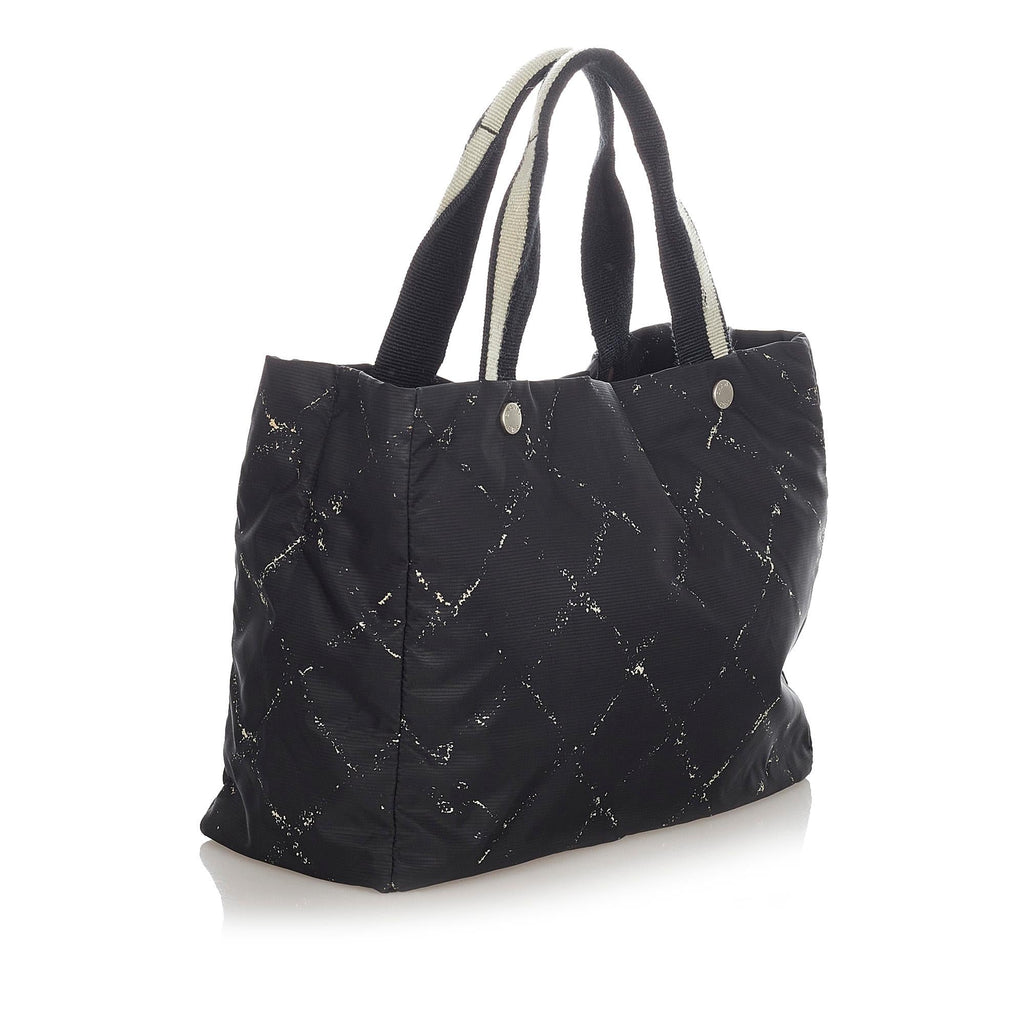 Chanel Old Travel Line Nylon Tote Bag (SHG-23286)