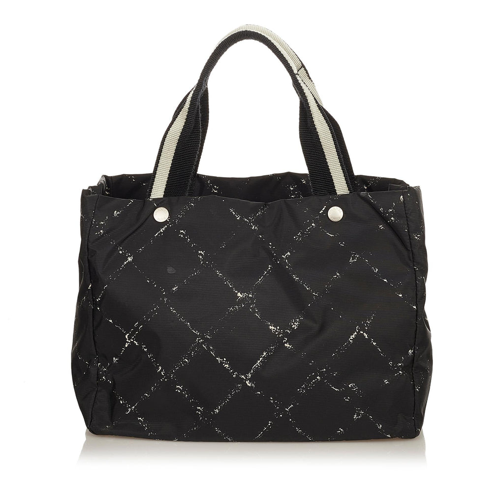 Chanel Old Travel Line Nylon Tote Bag (SHG-25580)