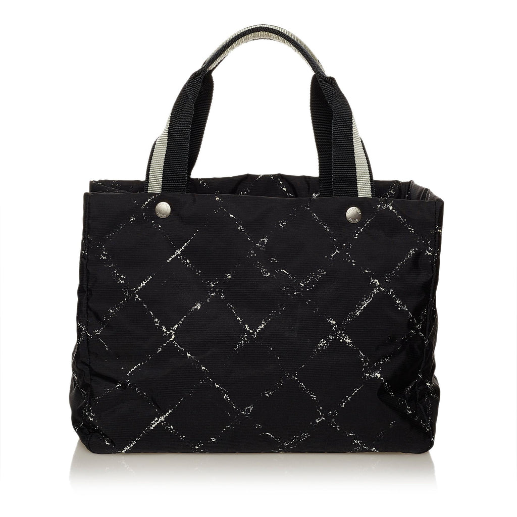 Chanel Old Travel Line Nylon Tote Bag (SHG-28505)