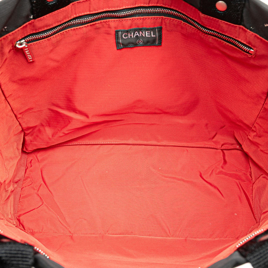 Chanel Old Travel Line Nylon Tote