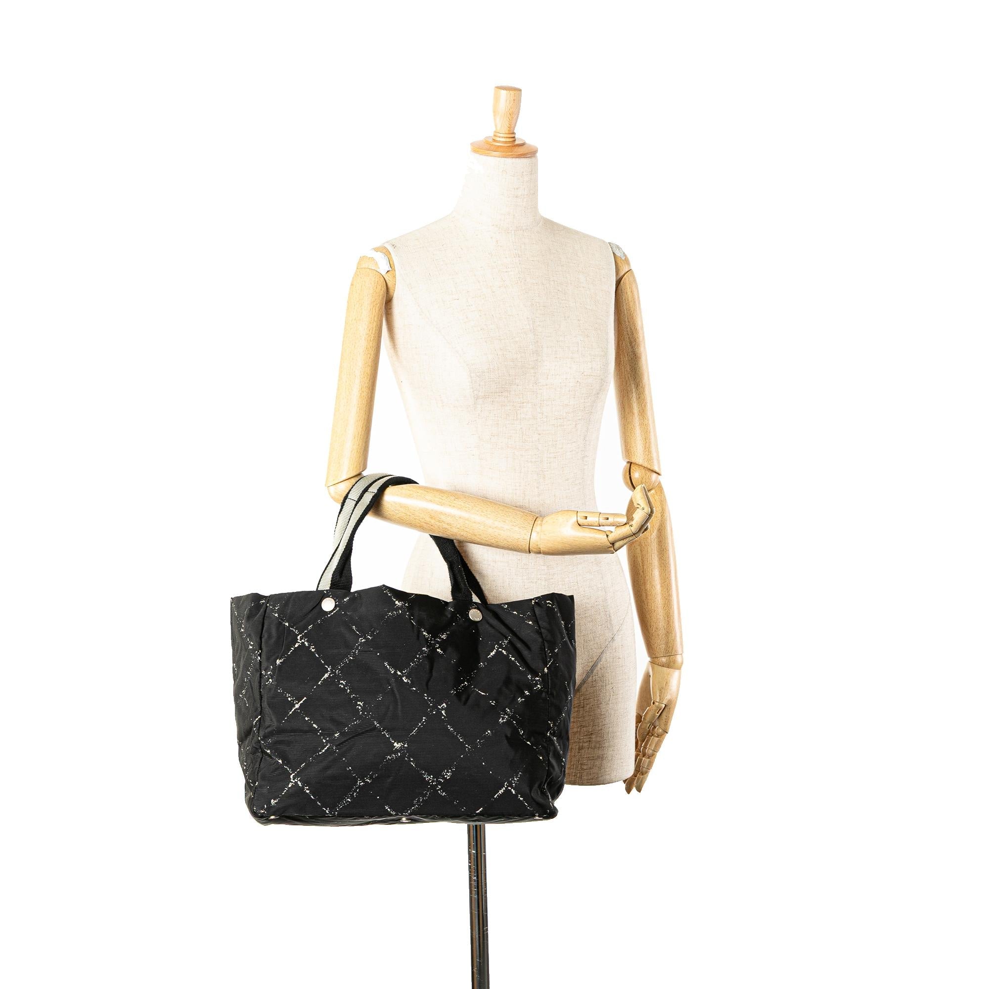 Chanel Old Travel Line Nylon Tote