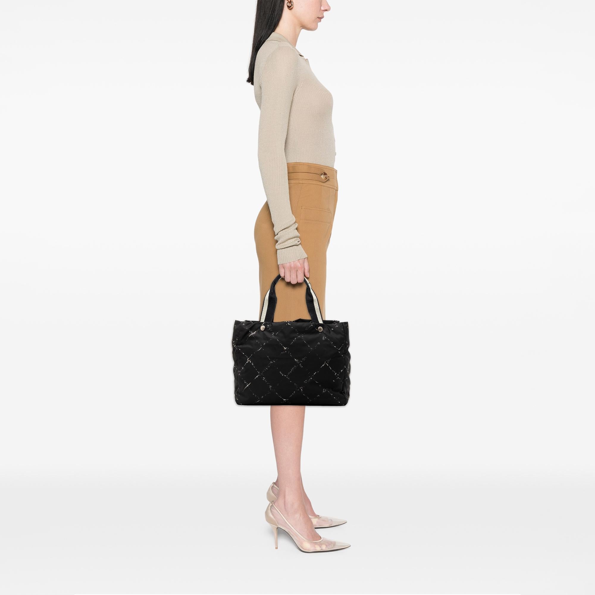 Chanel Old Travel Line Nylon Tote