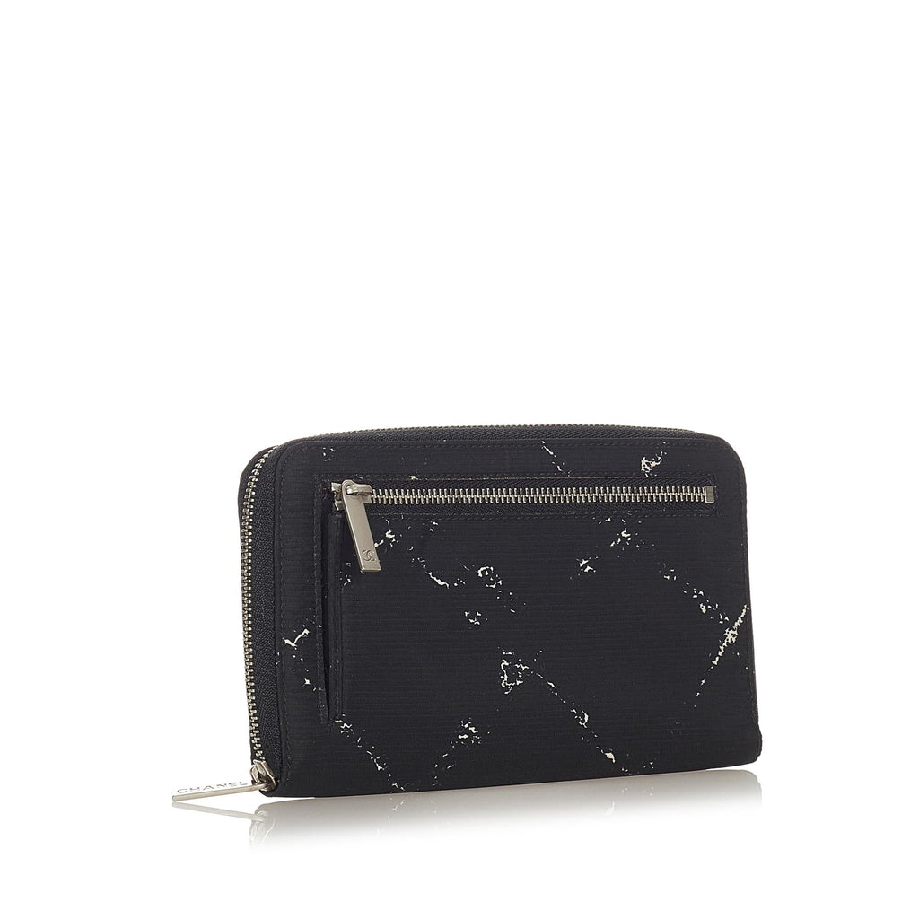 Chanel Old Travel Line Zip Around Wallet (SHG-23762)