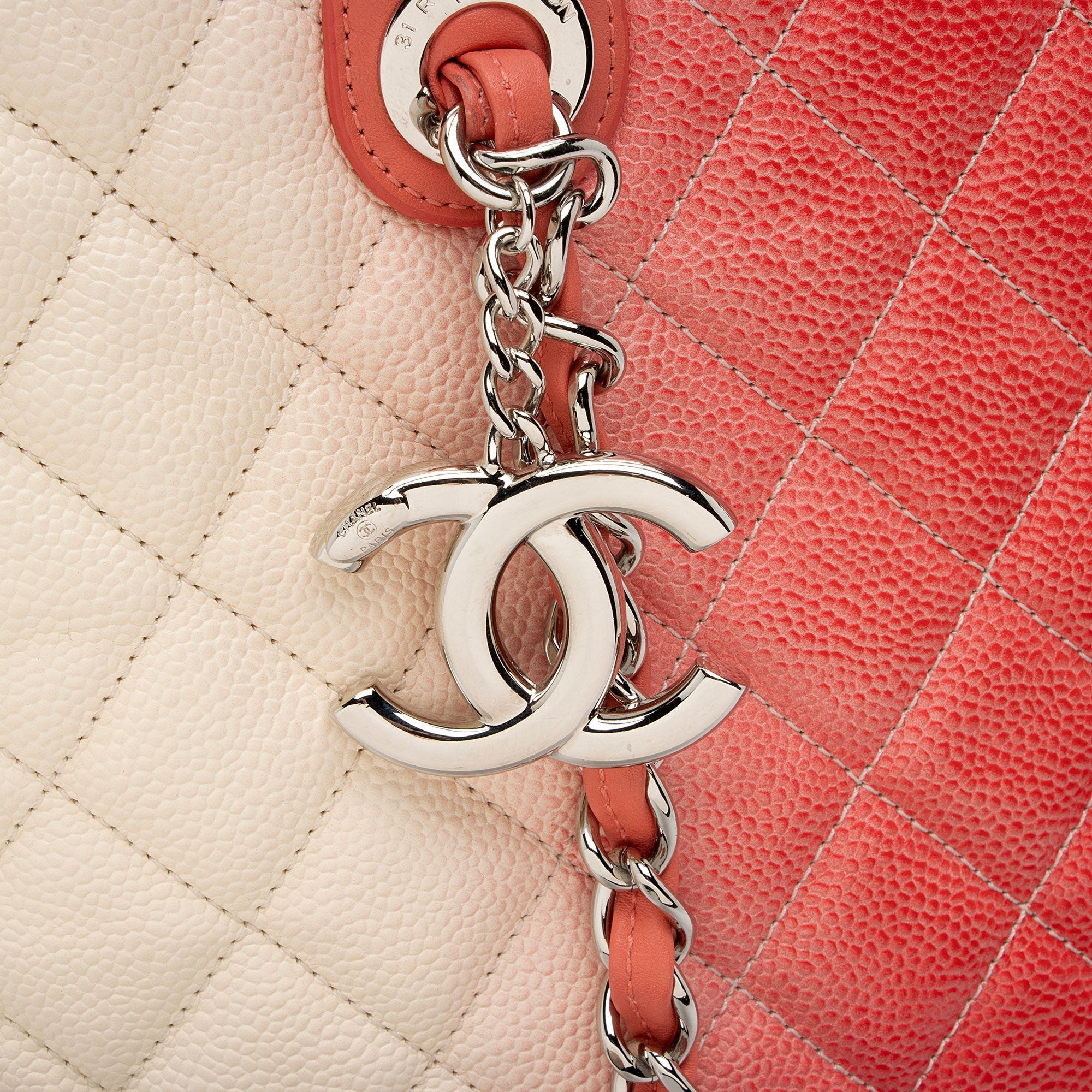 Chanel Ombre Caviar Leather Shopping Tote (SHF-lDA5jf)