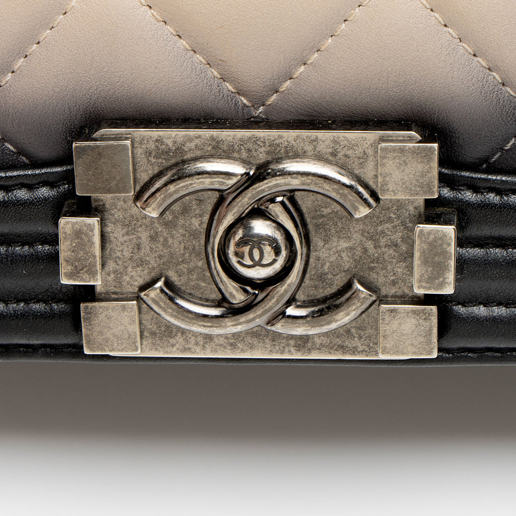 Chanel Ombre Lambskin New Medium Boy Bag