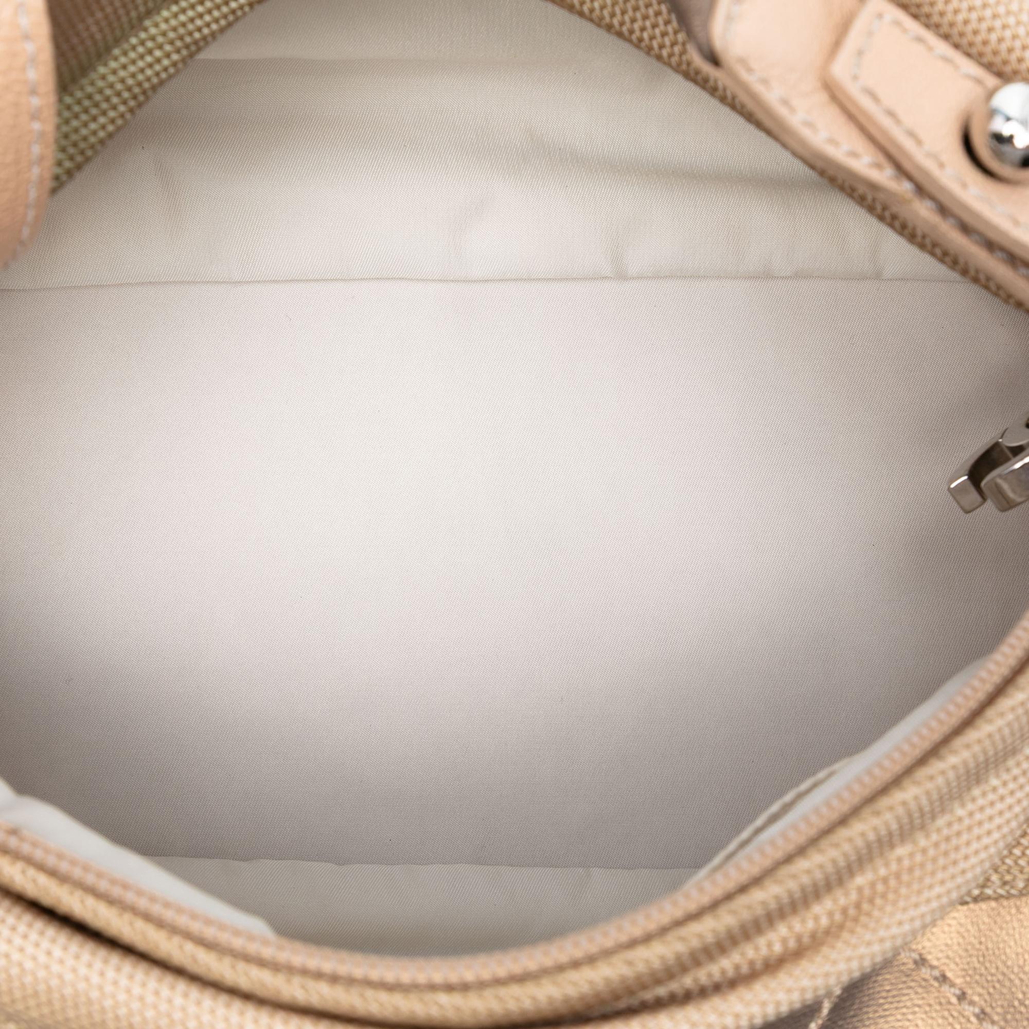 Chanel Paris Biarritz Quilted Coated Canvas Handbag
