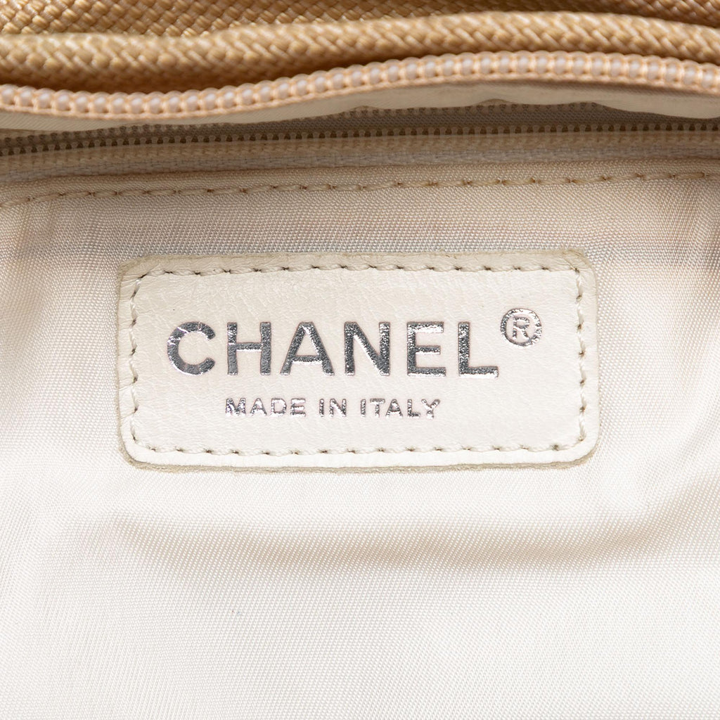 Chanel Paris Biarritz Quilted Coated Canvas Handbag