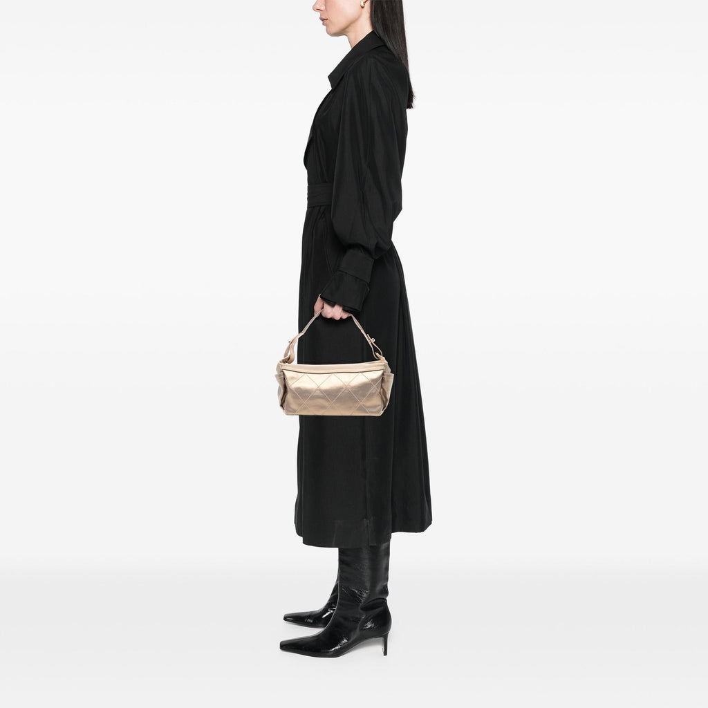 Chanel Paris Biarritz Quilted Coated Canvas Handbag