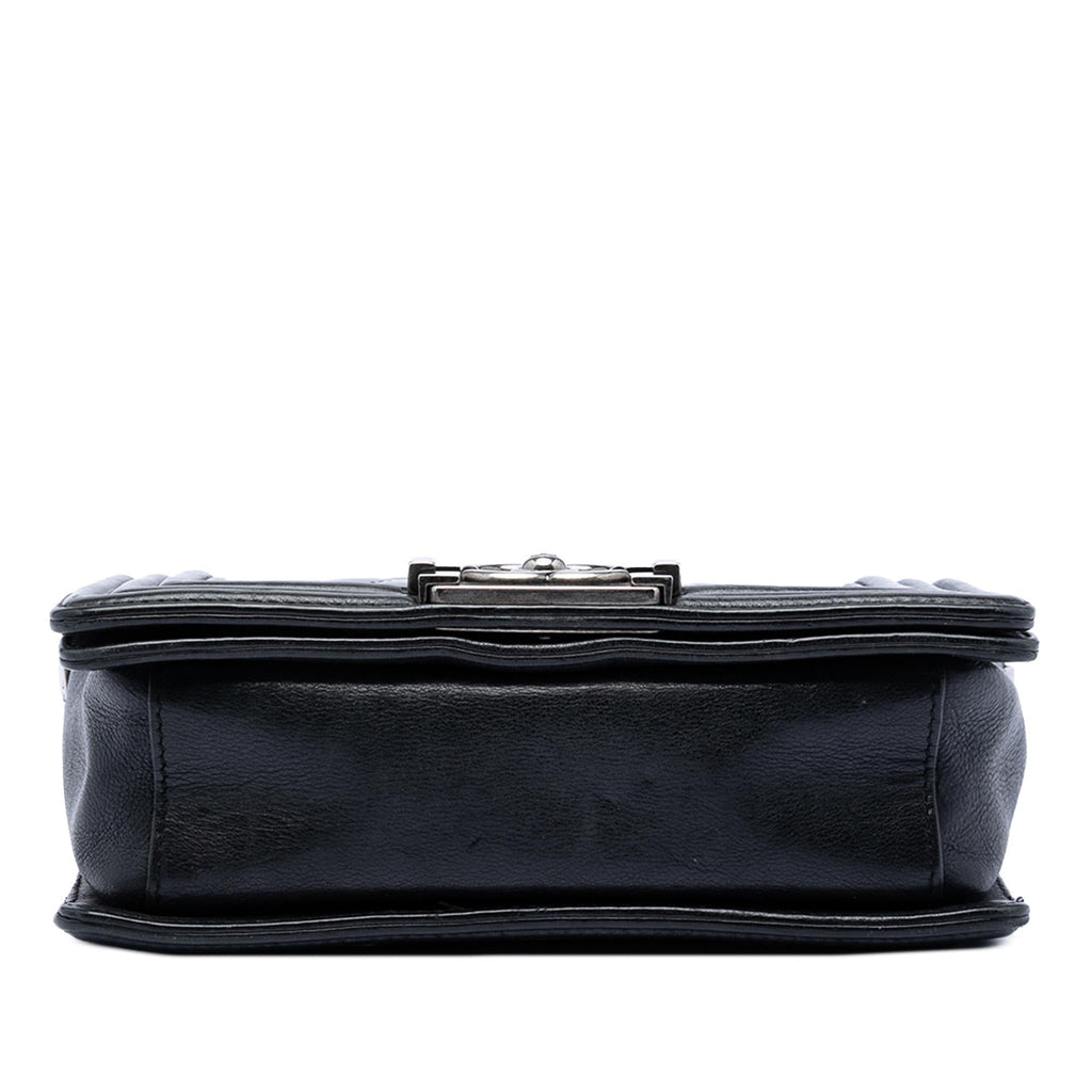 Chanel Paris Bombay Small Quilted Patent Medallion Embellished Boy Flap