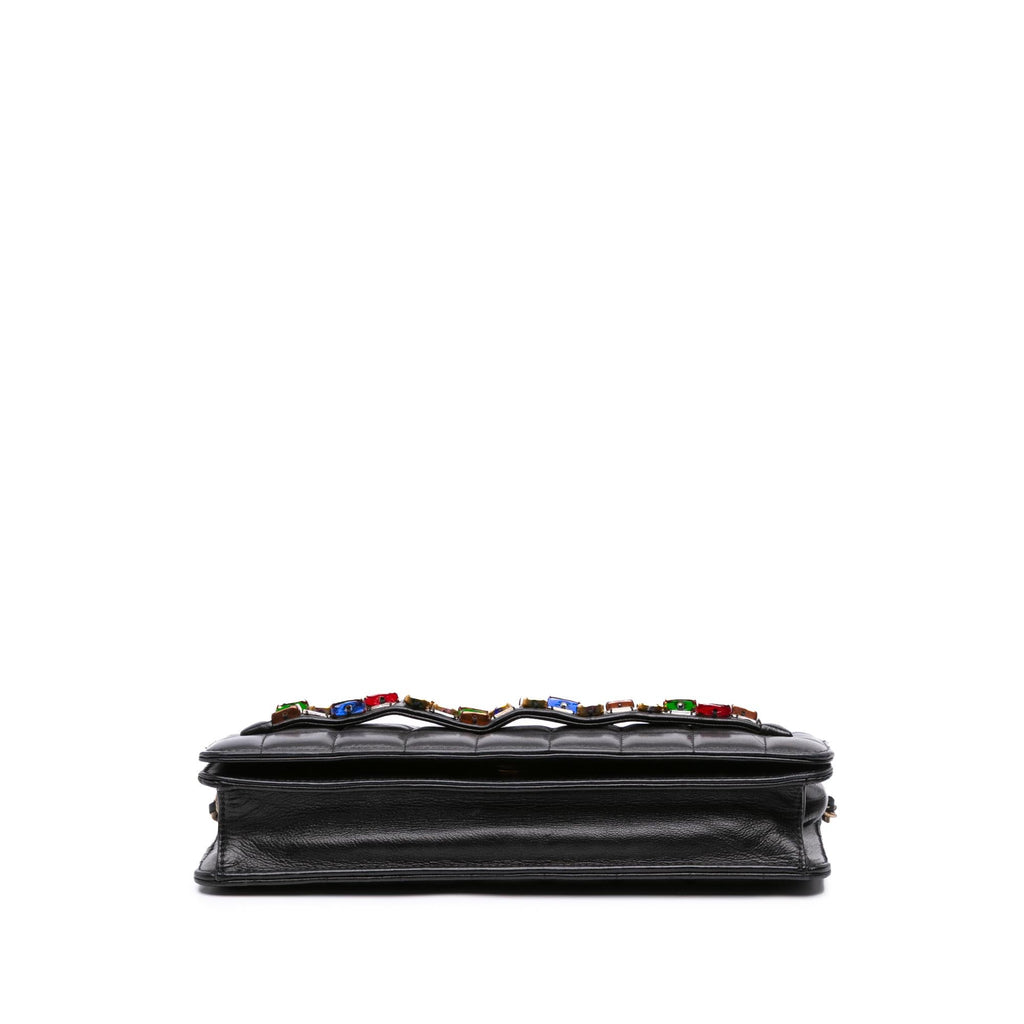 Chanel Paris Byzance Lambskin Jeweled Evening Clutch with Chain