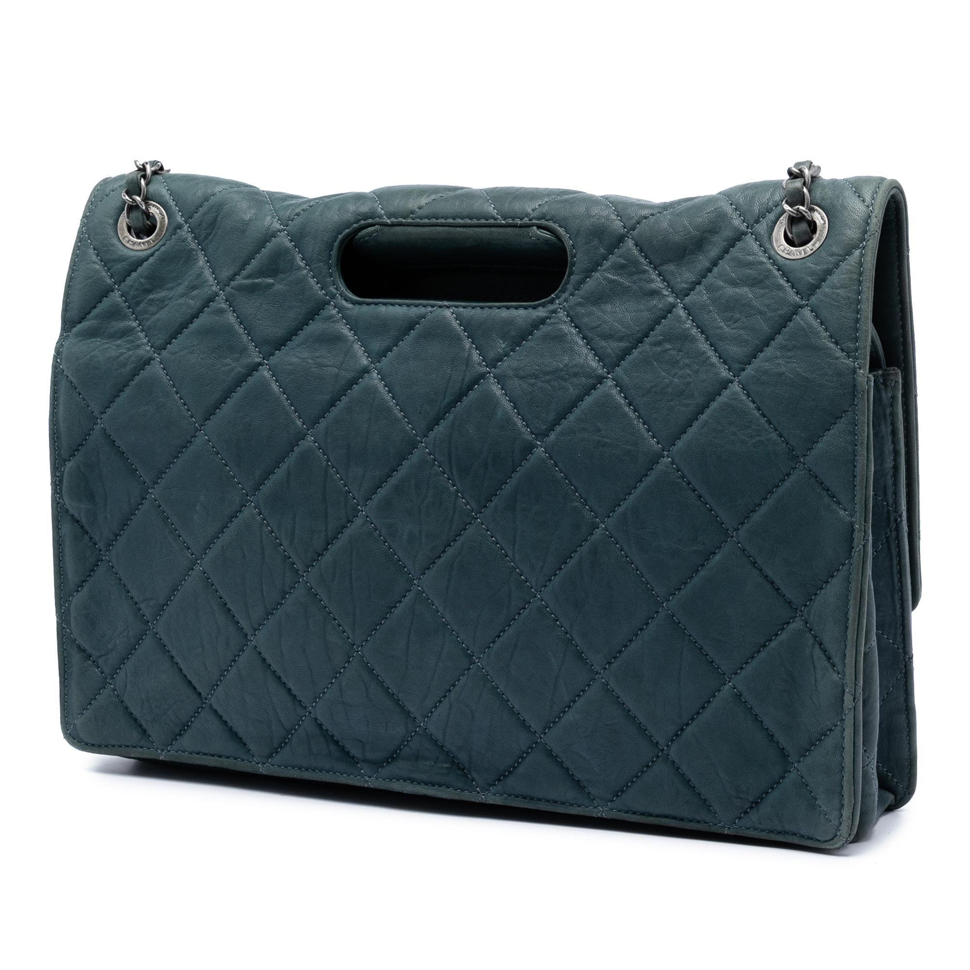 Chanel Paris Byzance Maxi Washed Lambskin Take Away Flap