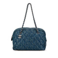 Chanel Paris-Byzance Nylon Tweed On Stitch Shoulder Bag (SHG-O1wG5G)