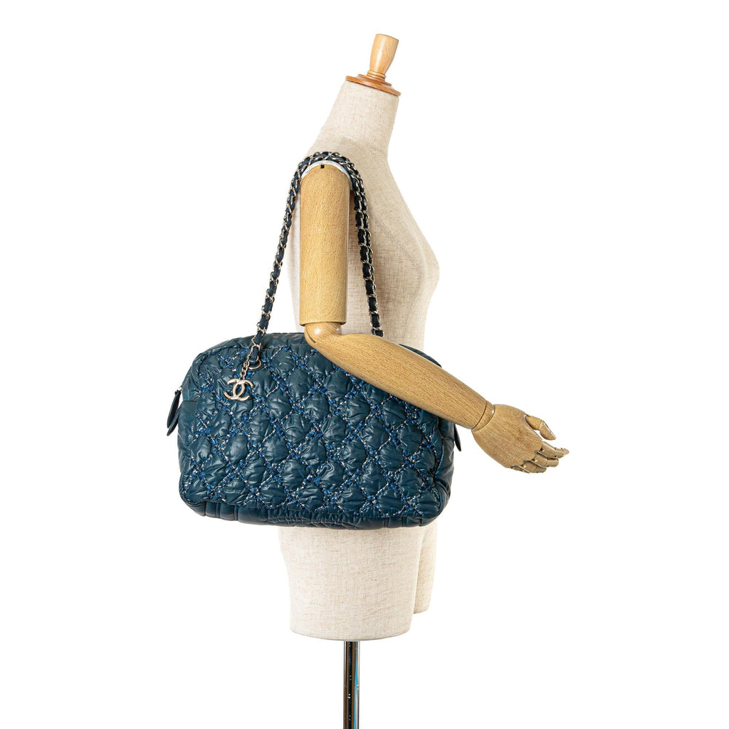 Chanel Paris-Byzance Nylon Tweed On Stitch Shoulder Bag (SHG-O1wG5G)