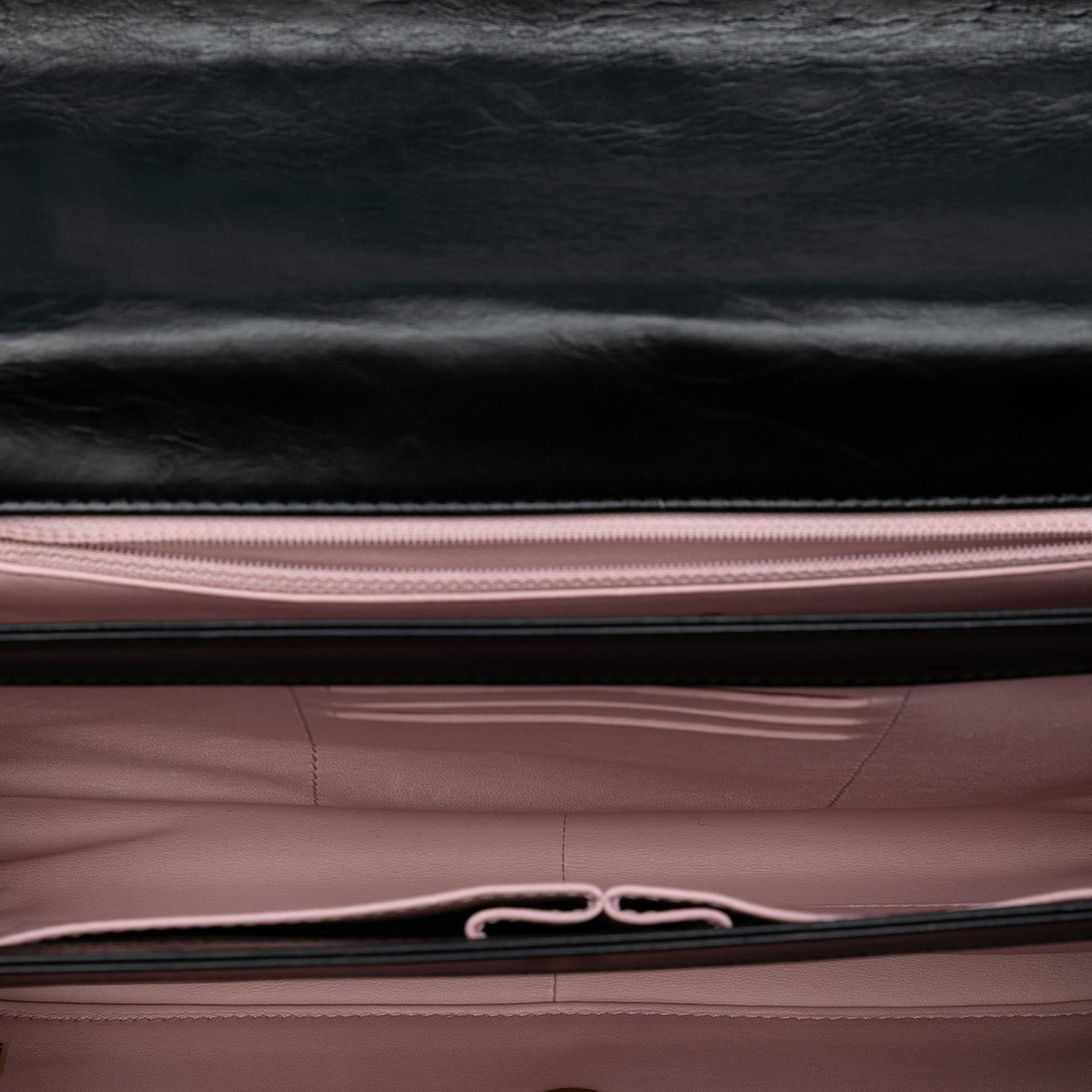 Chanel Paris Cosmopolite Aged Calfskin Straight Lined Flap