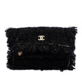 Chanel Paris Cosmopolite Tweed Fringe Clutch