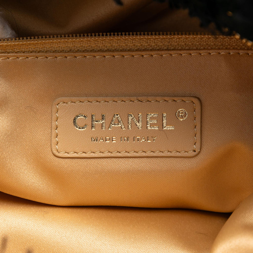 Chanel Paris Cosmopolite Tweed Fringe Clutch