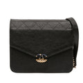 Chanel Paris Cuba Square Quilted Caviar Thread Around Wallet On Chain