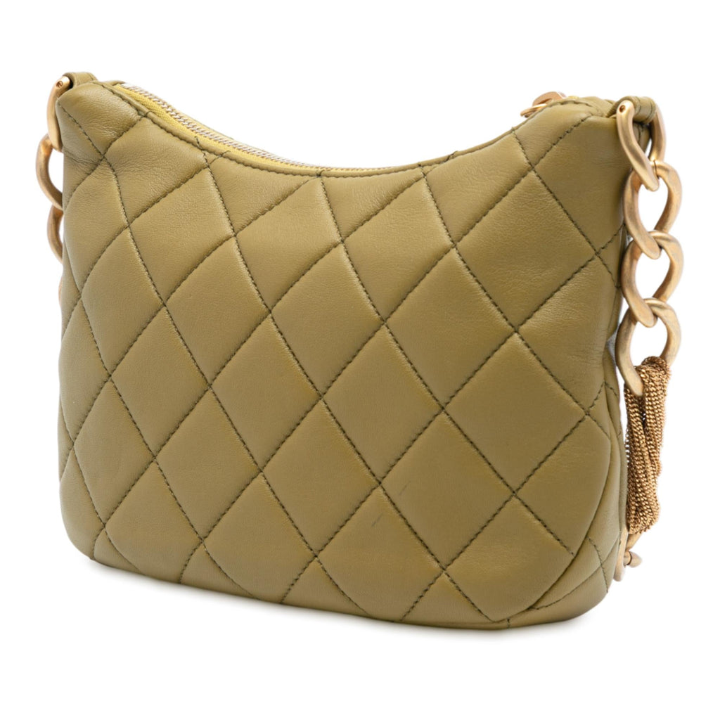 Chanel Paris Dakar Quilted Lambskin Mixed Chain Hobo