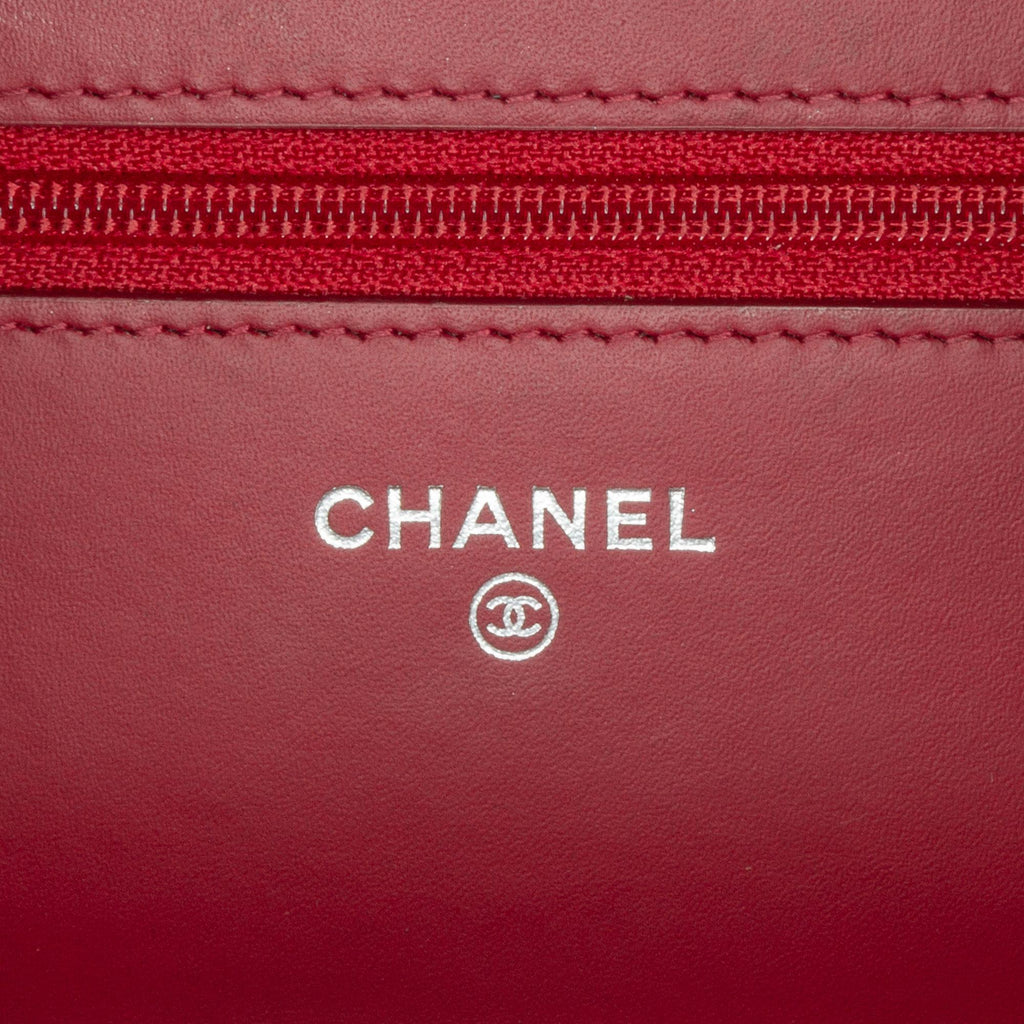 Chanel Paris Dallas CC Patent Goatskin Wallet on Chain (SHG-vrlUi1)