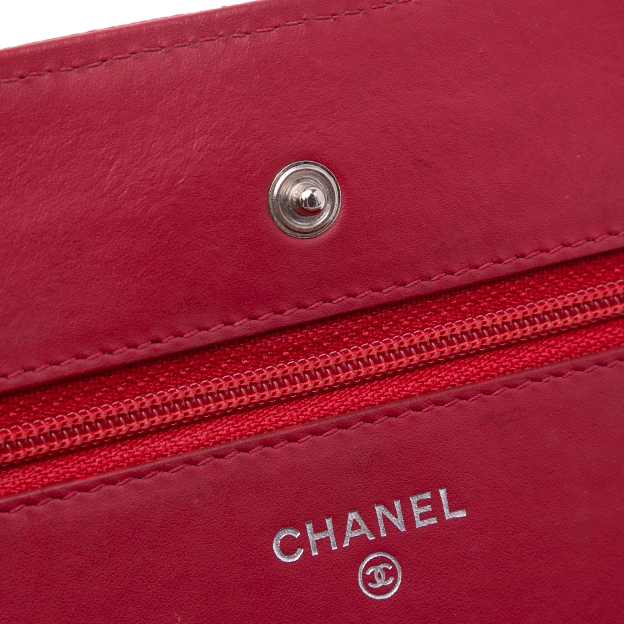 Chanel Paris Dallas CC Patent Goatskin Wallet on Chain