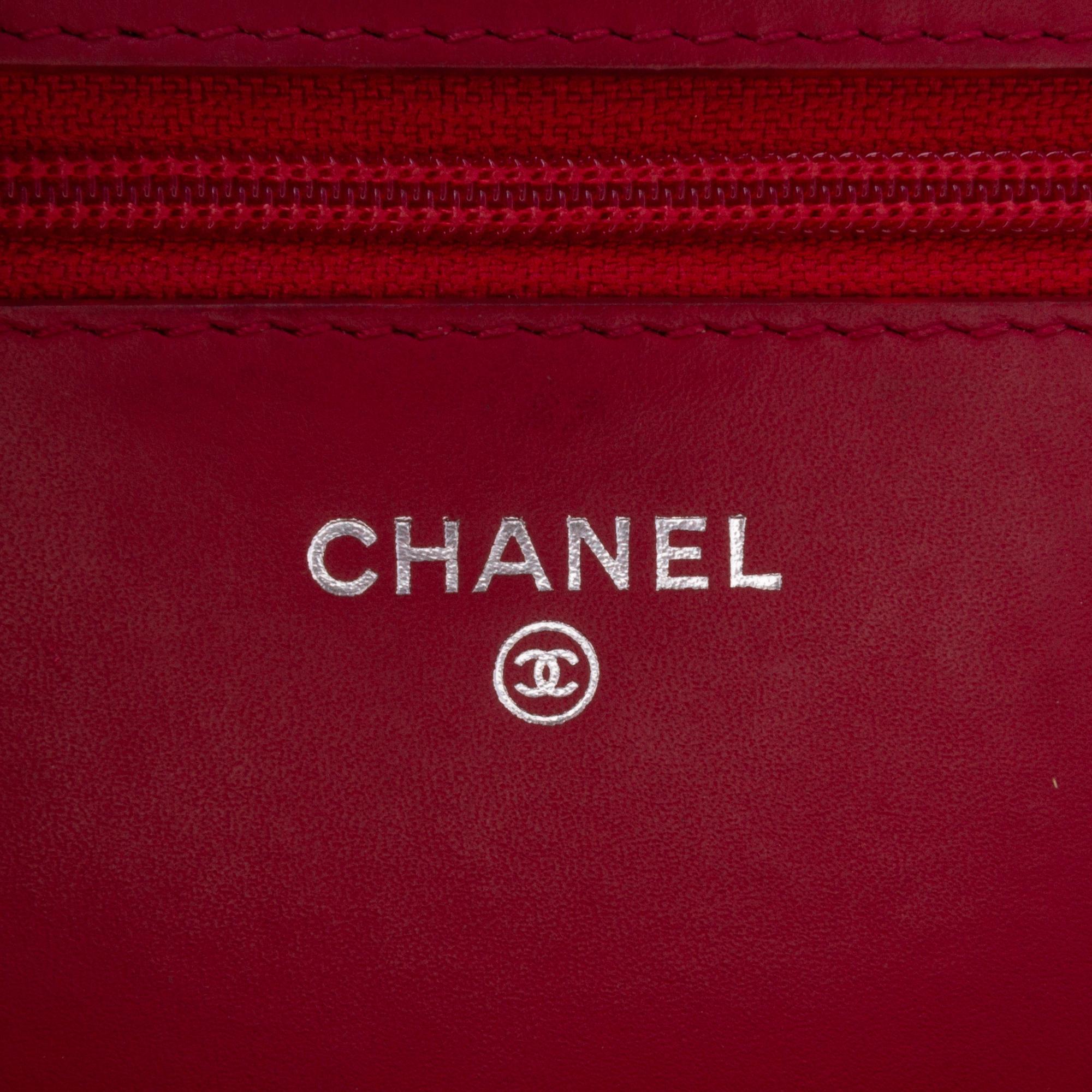Chanel Paris Dallas CC Patent Goatskin Wallet on Chain