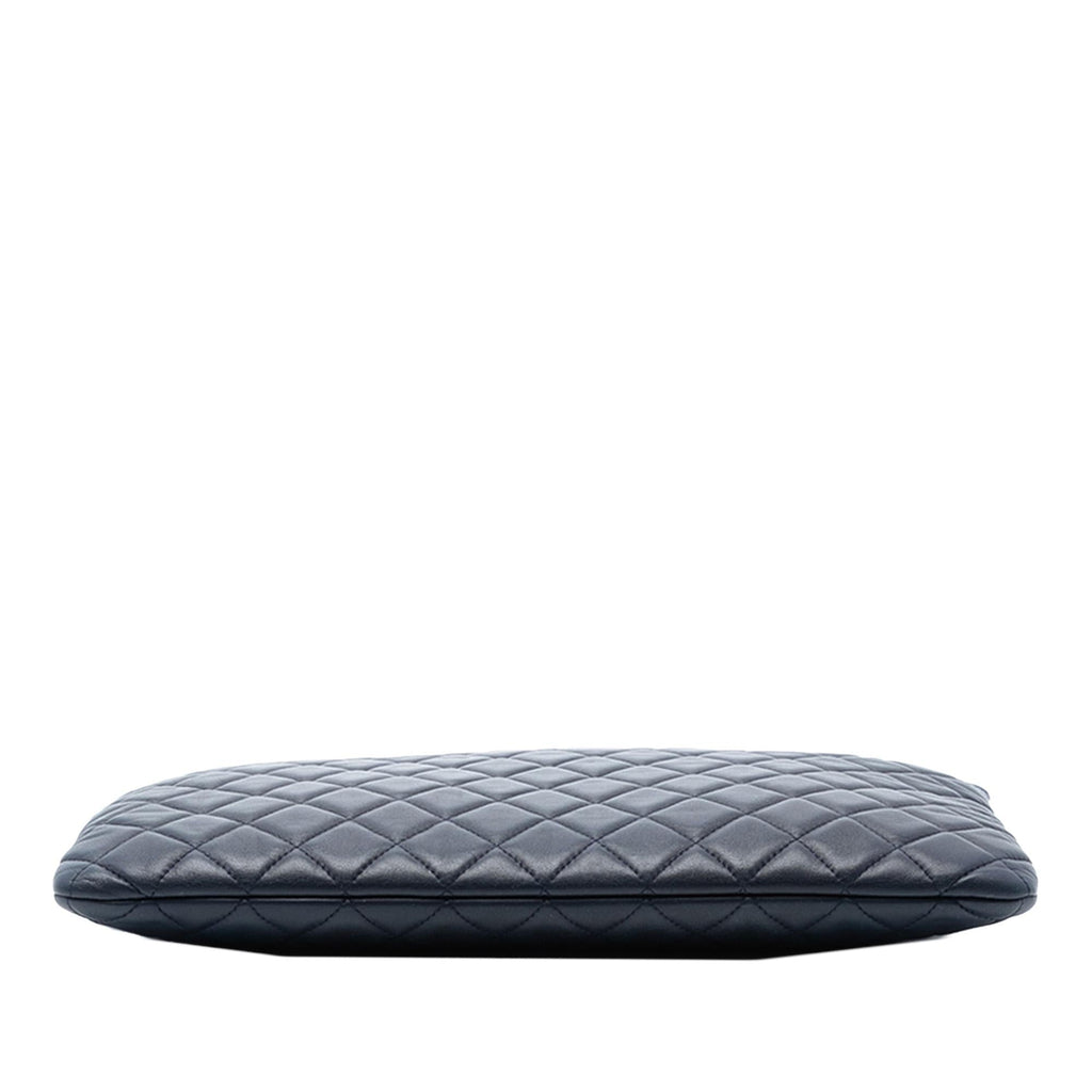 Chanel Paris Dubai Large CC Quilted Lambskin O Case Clutch