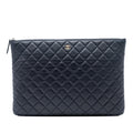 Chanel Paris Dubai Large CC Quilted Lambskin O Case Clutch