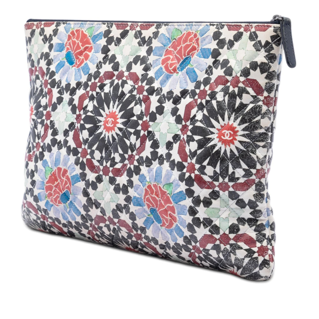 Chanel Paris Dubai Large Printed Lambskin Cosmetic Case