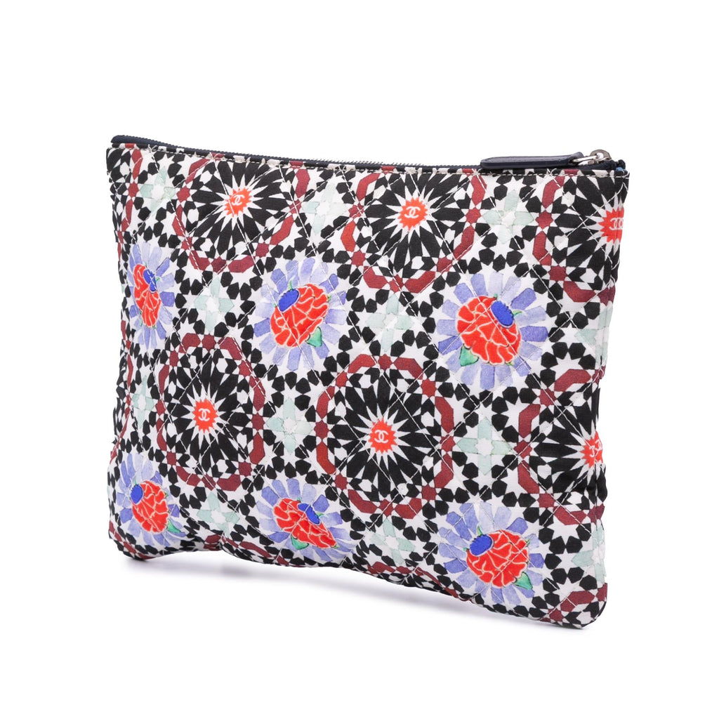 Chanel Paris Dubai Medium Printed Canvas Cosmetic Case