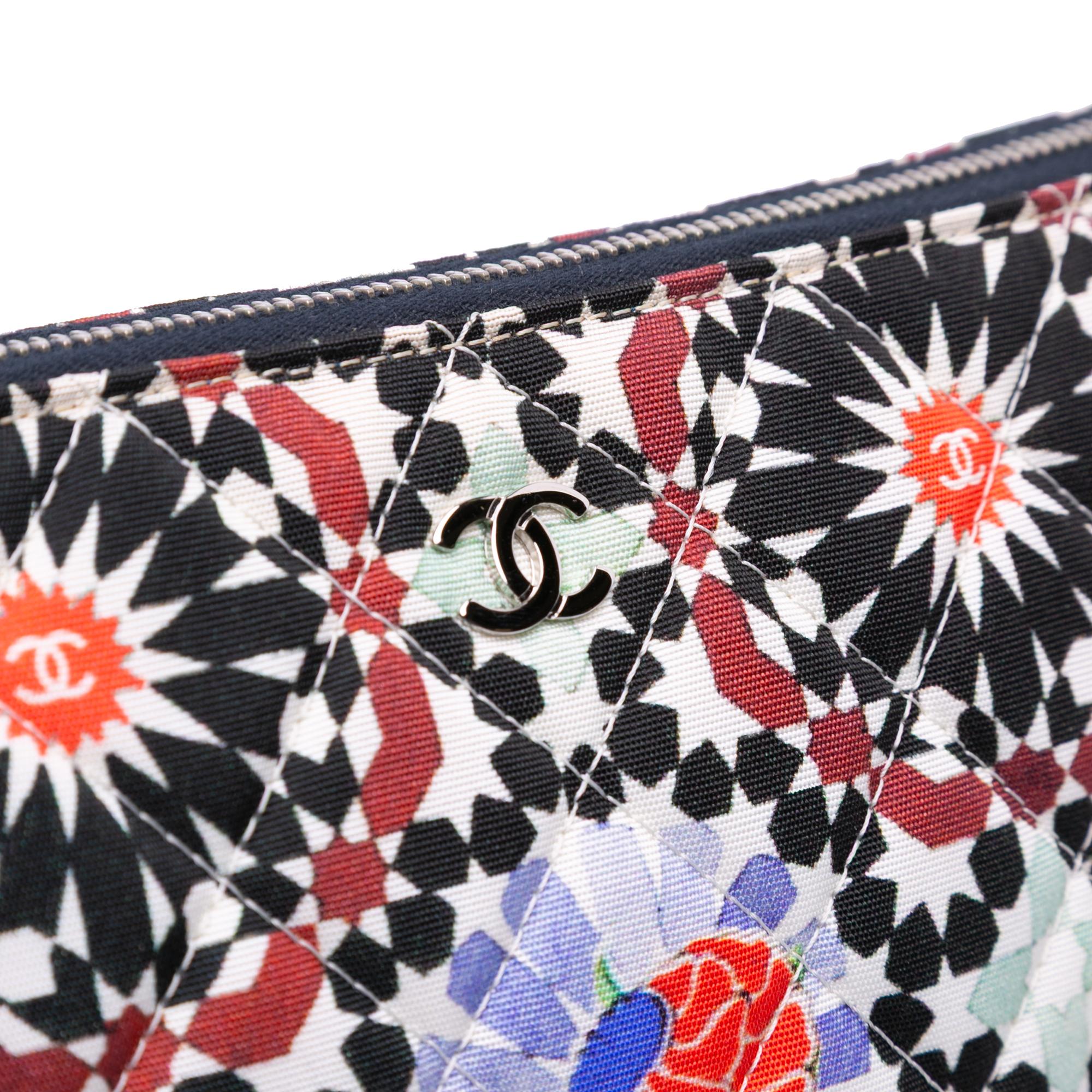 Chanel Paris Dubai Medium Printed Canvas Cosmetic Case