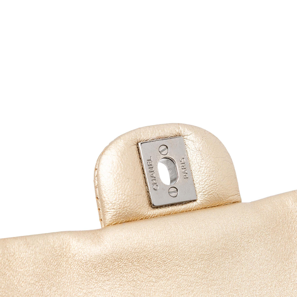 Chanel Paris-Dubai Small Perforated Metallic Lambskin Medals Flap