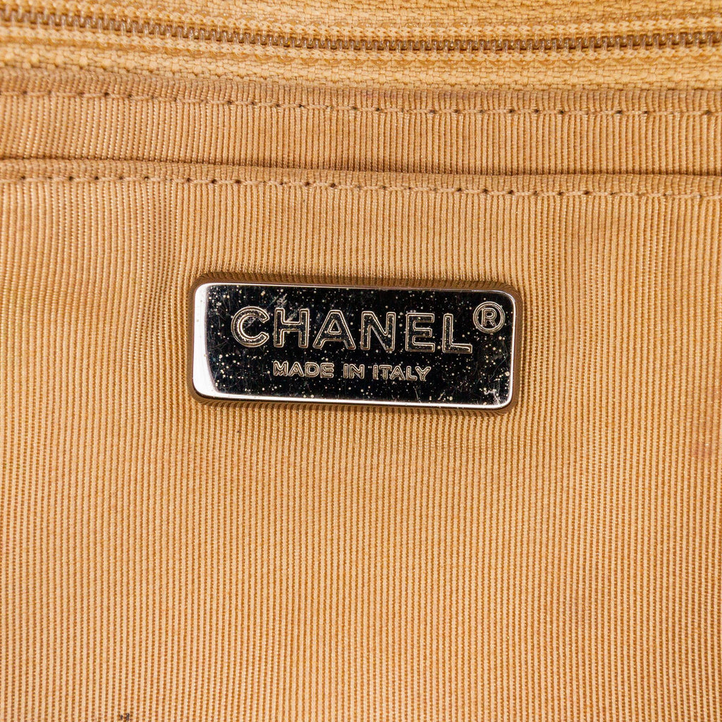 Chanel Paris-Dubai Small Perforated Metallic Lambskin Medals Flap