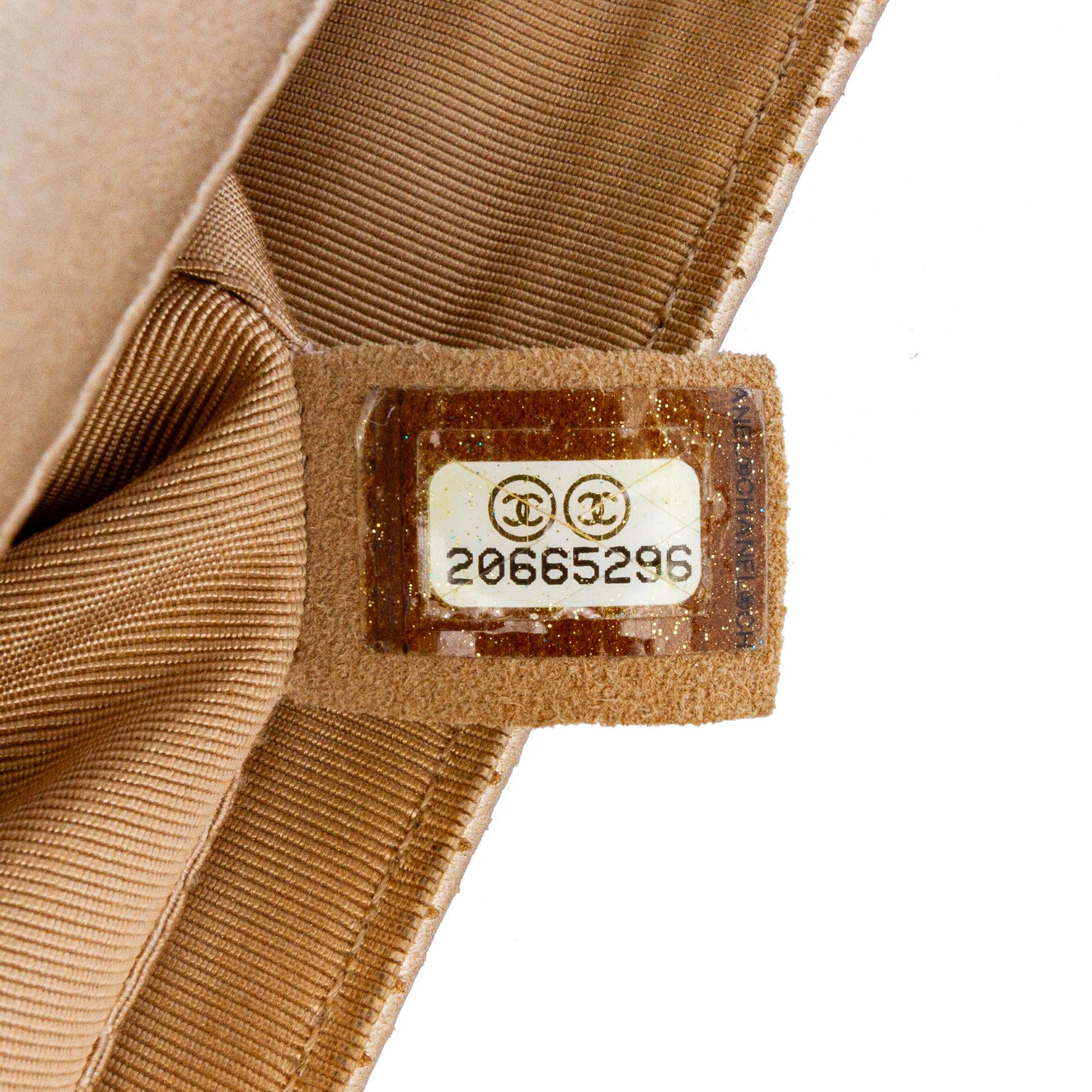 Chanel Paris-Dubai Small Perforated Metallic Lambskin Medals Flap