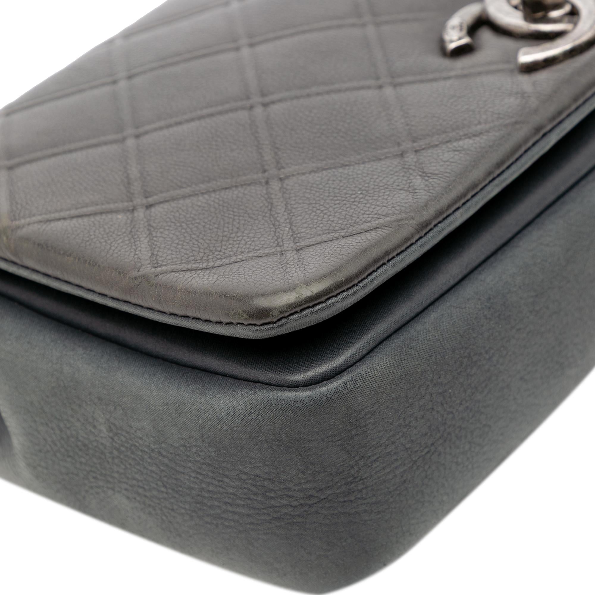 Chanel Paris Edinburgh Medium Diamond Embossed Calfskin New Chic Flap