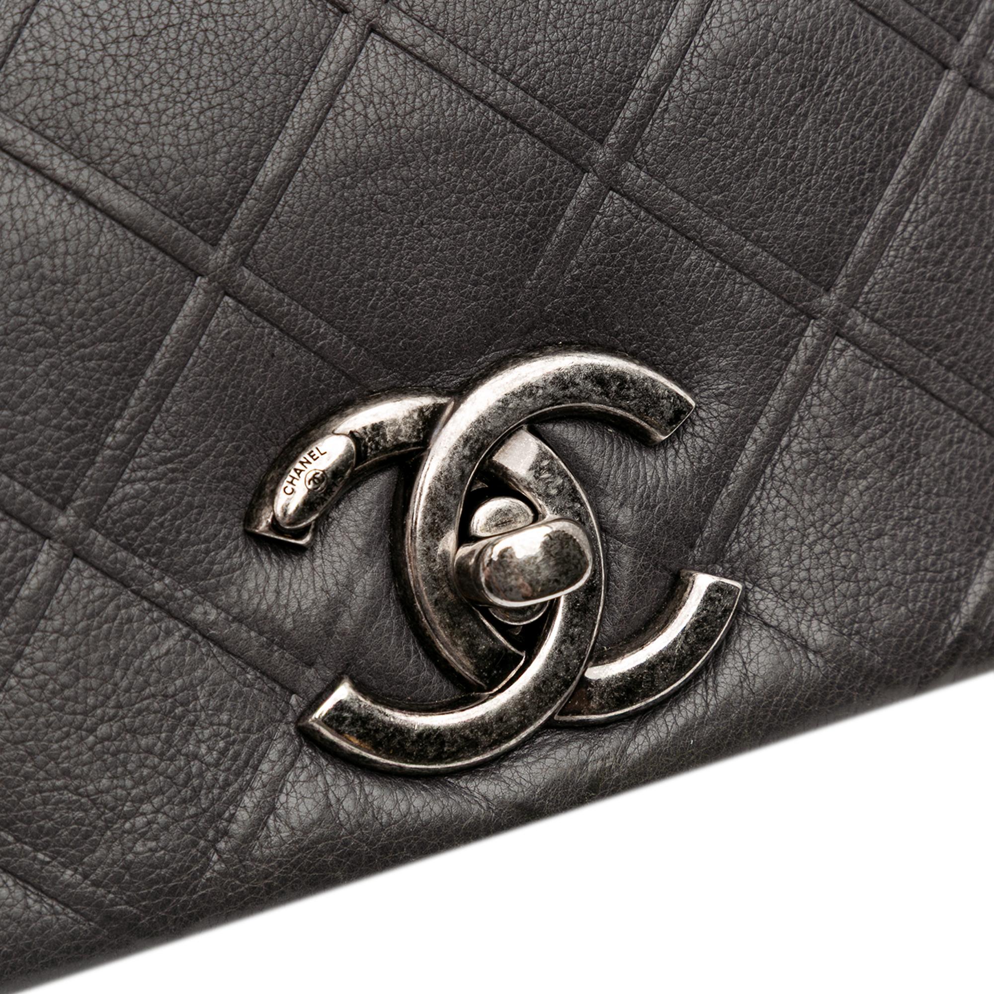 Chanel Paris Edinburgh Medium Diamond Embossed Calfskin New Chic Flap