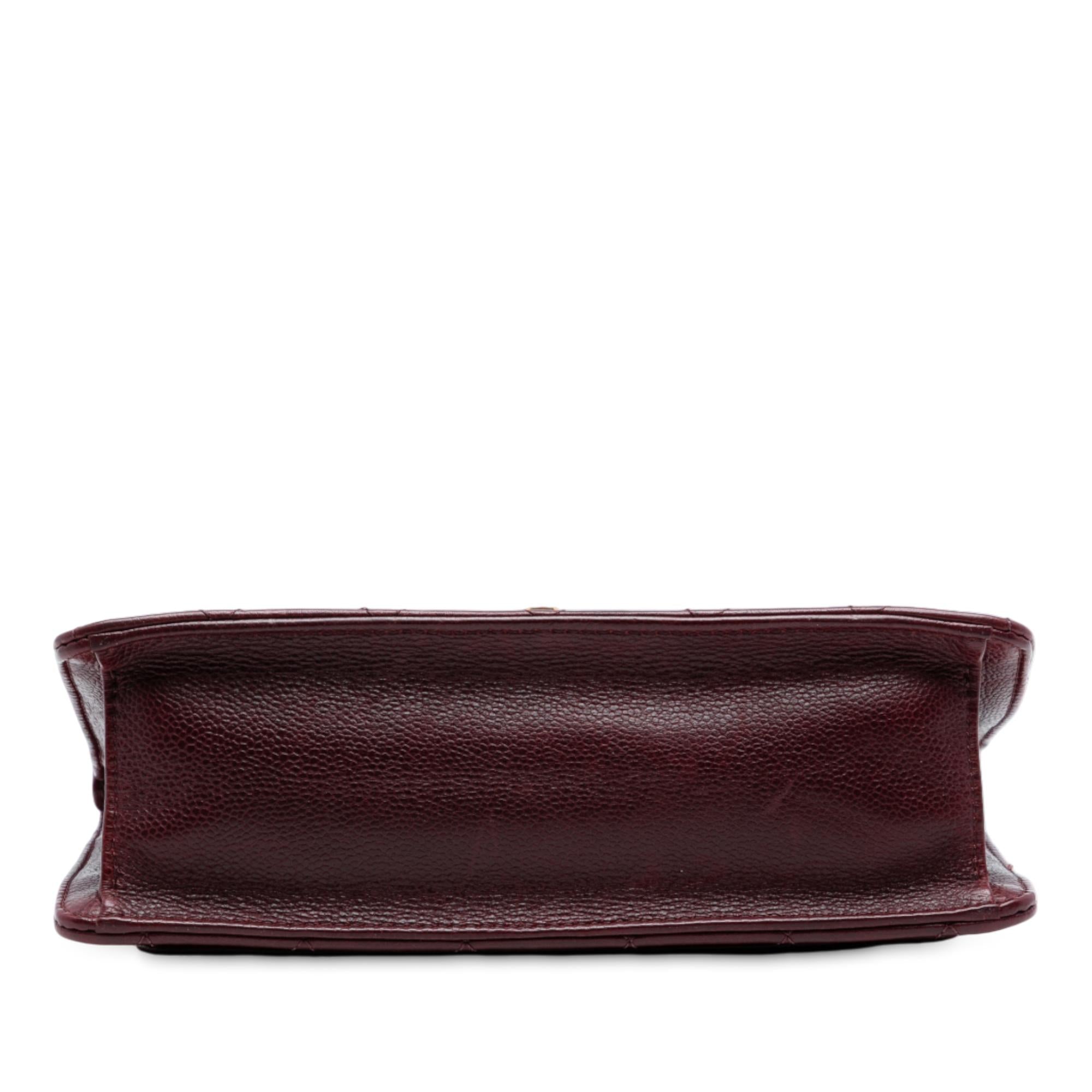Chanel Paris Edinburgh Quilted Caviar Retro Class Flap