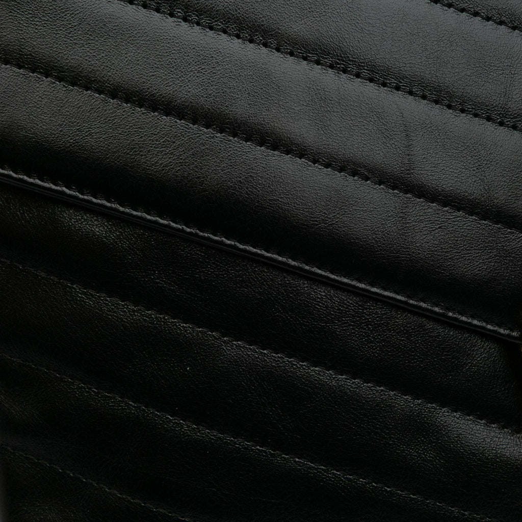 Chanel Paris Hamburg Chevron Lambskin Clutch